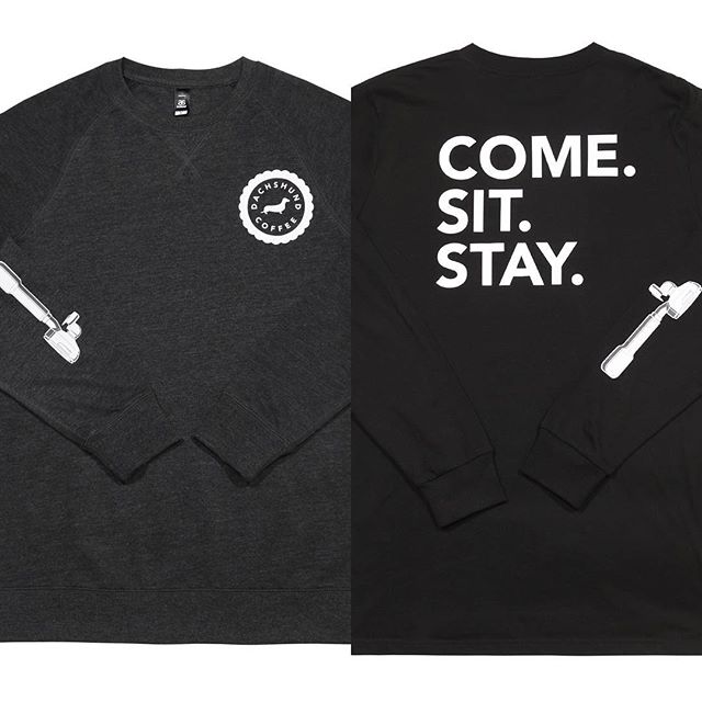 Know a friend who is fanatical about Dachshund? Or are you just a DC loyalist. 🙋🏼‍♂️😏
Did you know that you can now but COME. SIT. STAY. merchandise online now. Follow the link in our bio and start rep’n  DC.
#dachshundcoffee #comesitst
